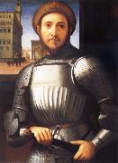 Francesco Granacci Portrait of Man in Armour painting
